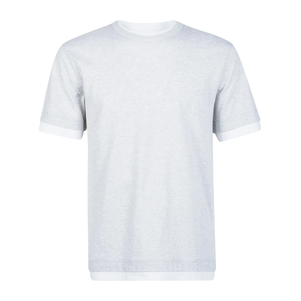 Eleventy Uomo Bianco - T-Shirt Girocollo Cotone Jersey - Tops - S