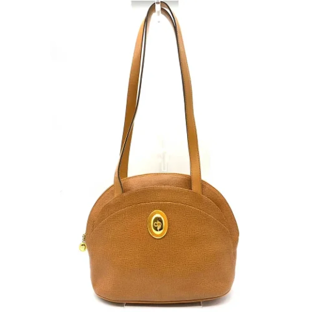 Dior Vintage Pre-owned Leather dior-bags Brown Dames