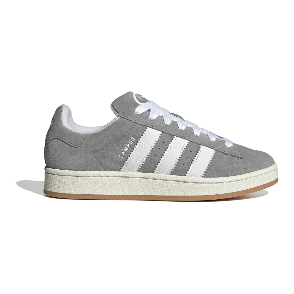 Adidas Originals Men's Gray Sneakers, 10 1/2 Uk, Grey Leather Trainers Lace-Up Rubber Sole
