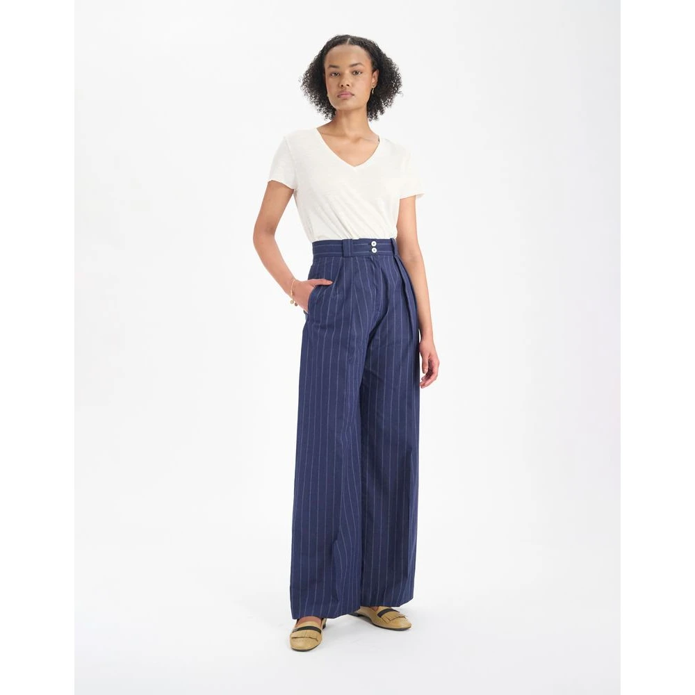 Ines De La Fressange Paris Marlène broek Blue Dames