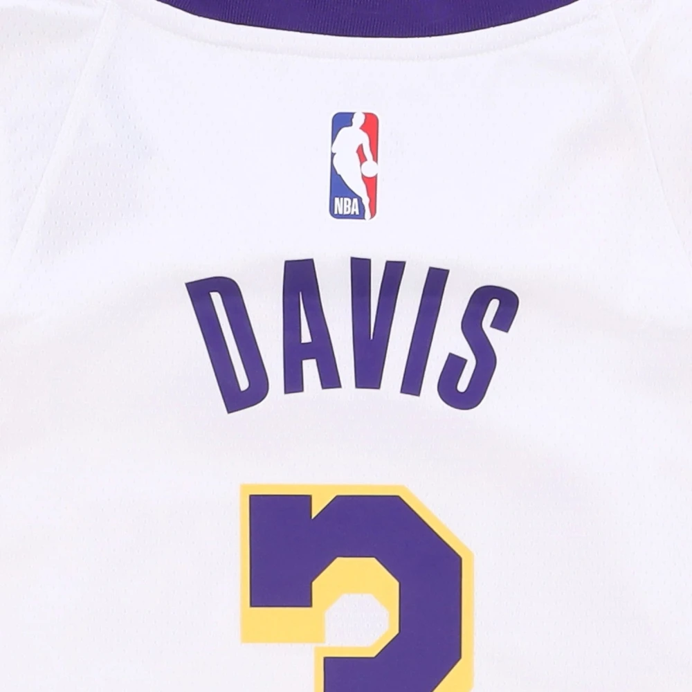 Nike Basketbal Tanktop Swingman Jersey Anthony Davis White Heren