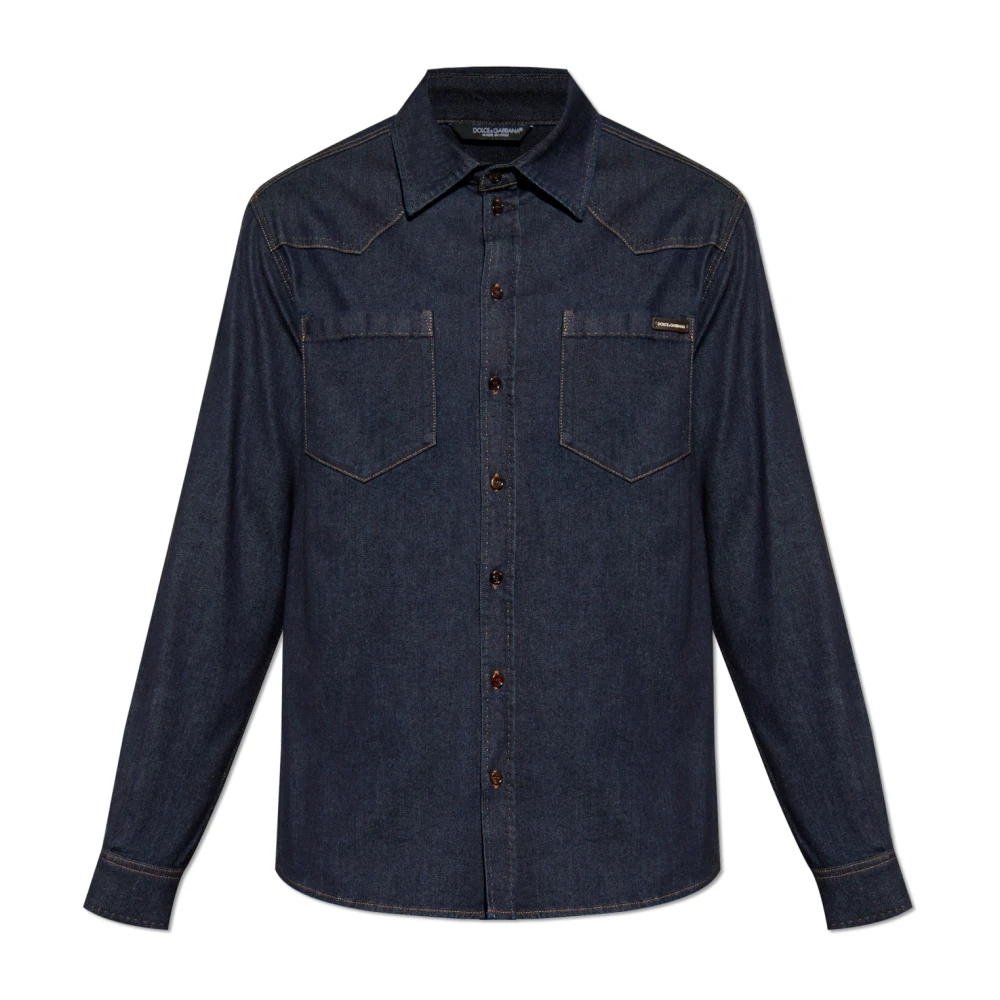 Shirts > Denim Shirts - - Dolce & Gabbana - Modalova