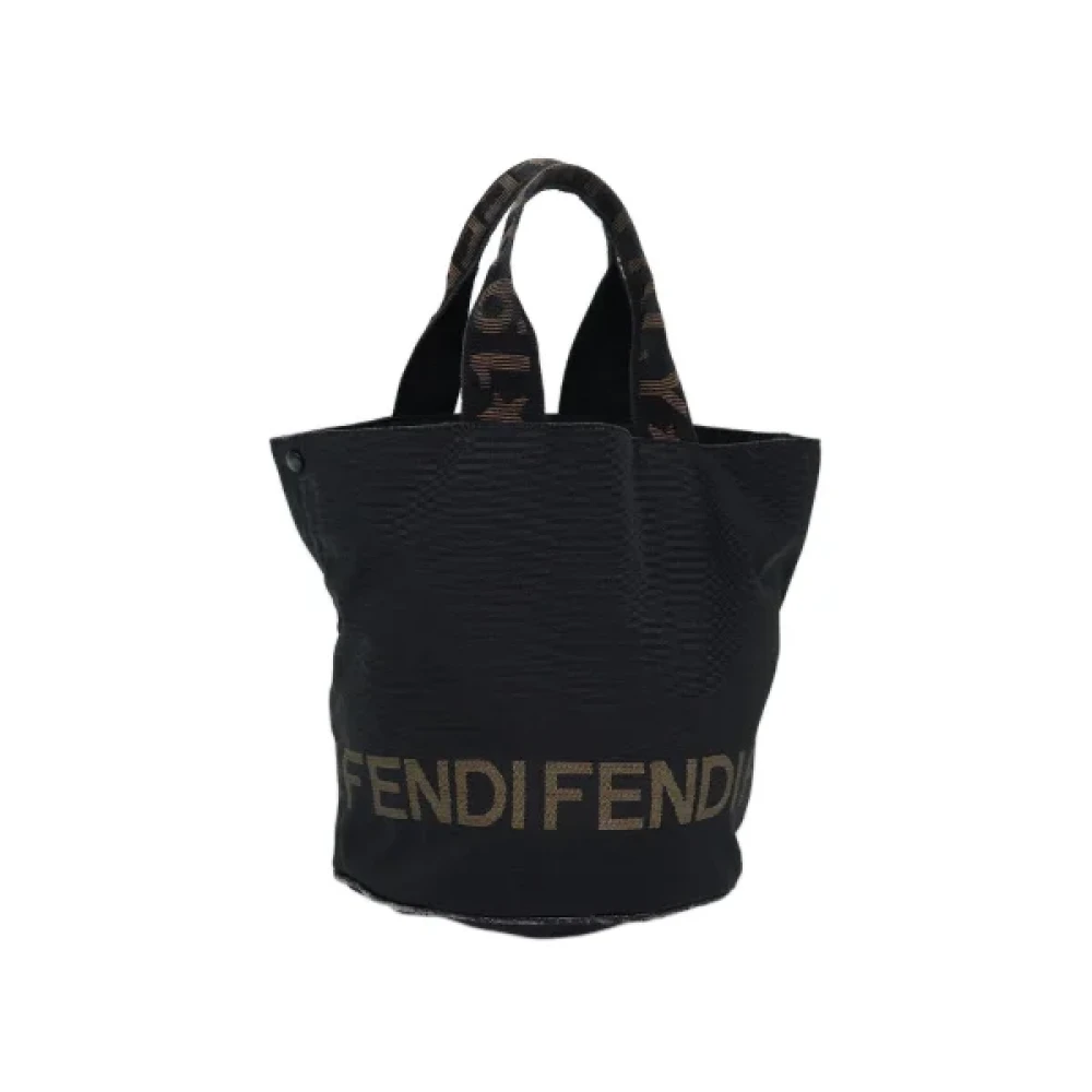 Fendi Vintage Pre-owned Nylon handbags Black Dames