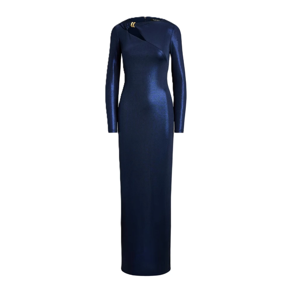 Ralph Lauren Women's Blue Burlington Long-Sleeve Gown - Gowns - Xs - Dresses