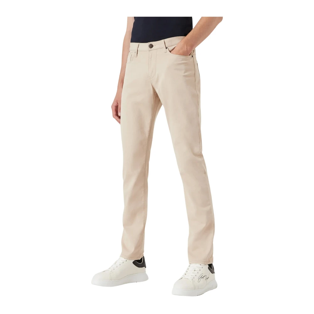 Emporio Armani Beige Broek Heren Beige Heren