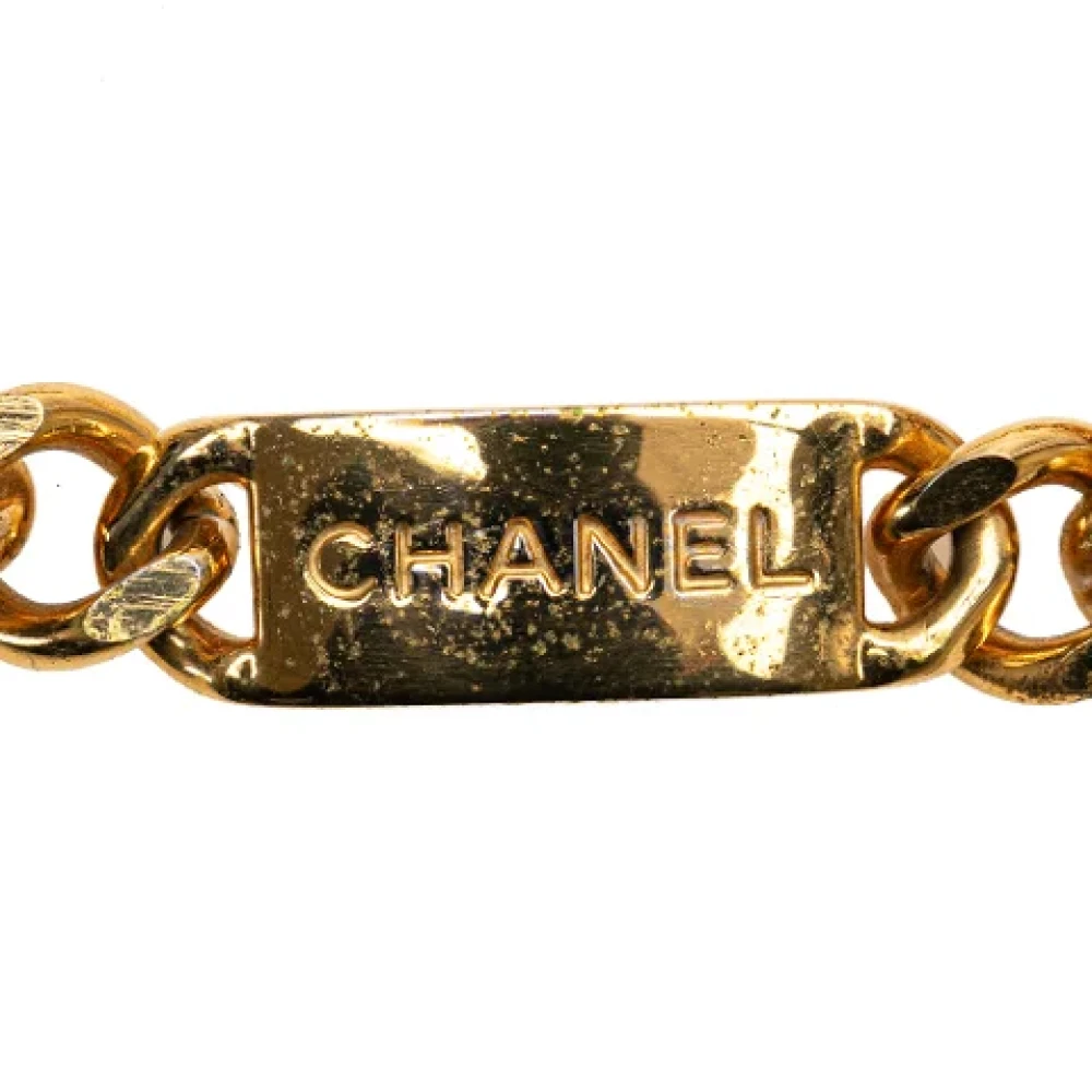 Chanel Vintage Pre-owned Metal belts Yellow Dames