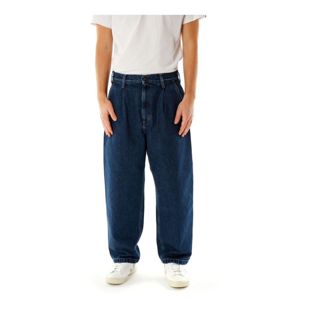 Carhartt WIP Losvallende Tapered Fit Denim Jeans Blue Heren
