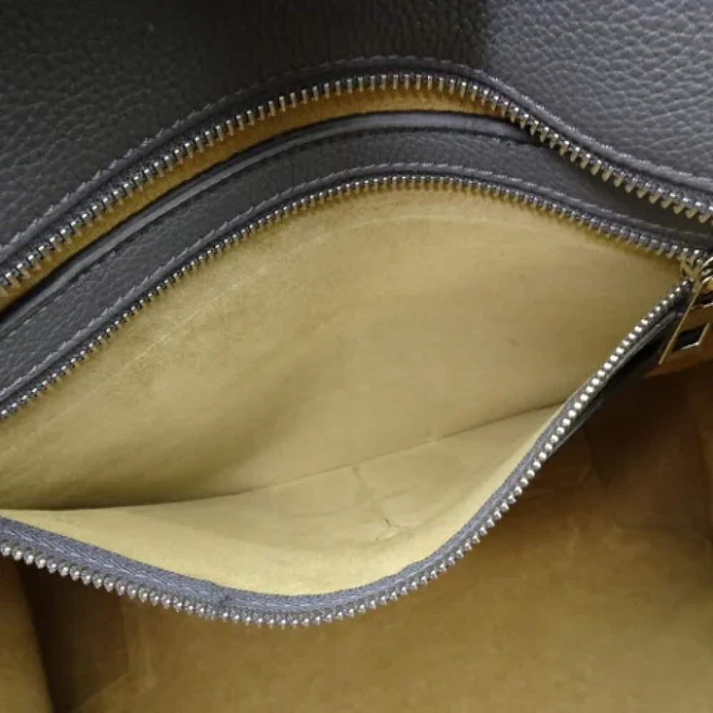 Loewe Pre-owned Leather handbags Gray Dames