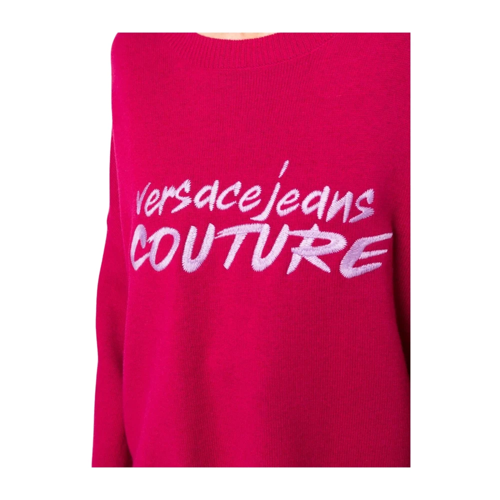 Versace Jeans Couture Geborduurd logo Pink Dames