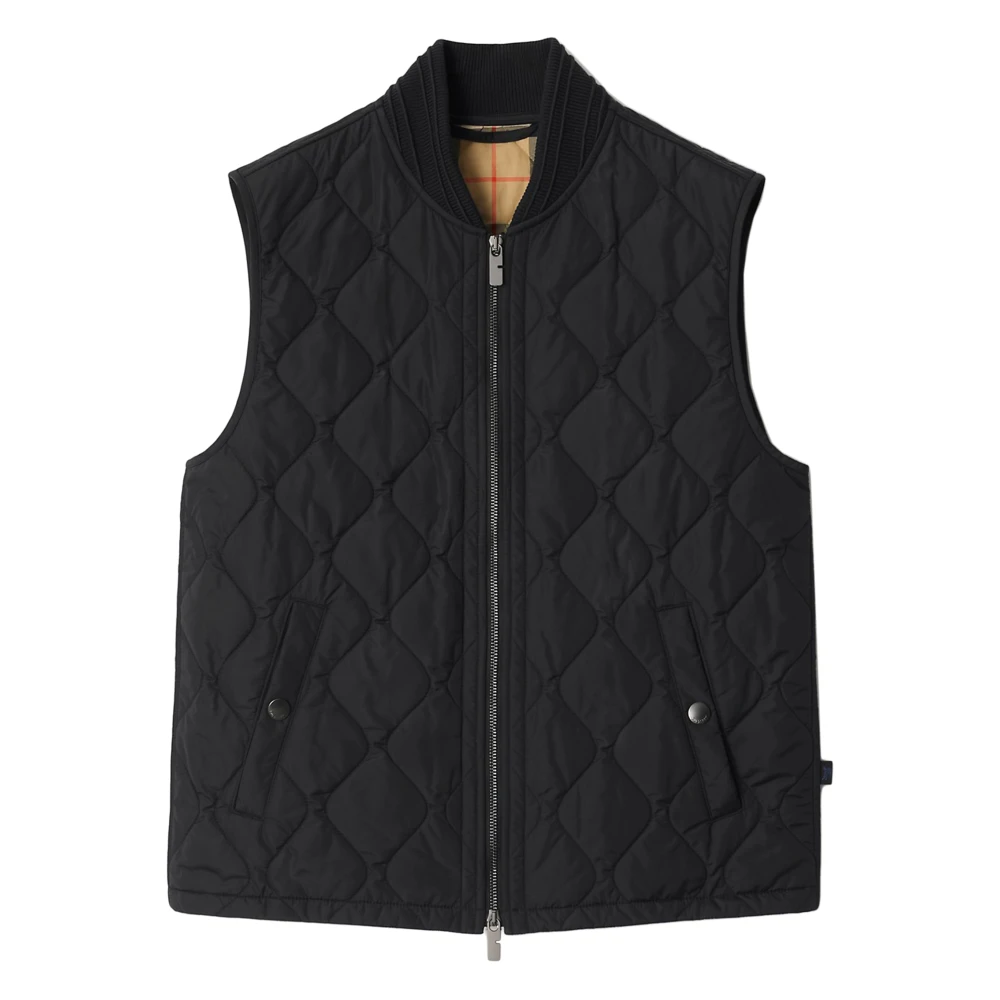 Burberry Men's Black Jackets - Waistcoats - S - Jackets