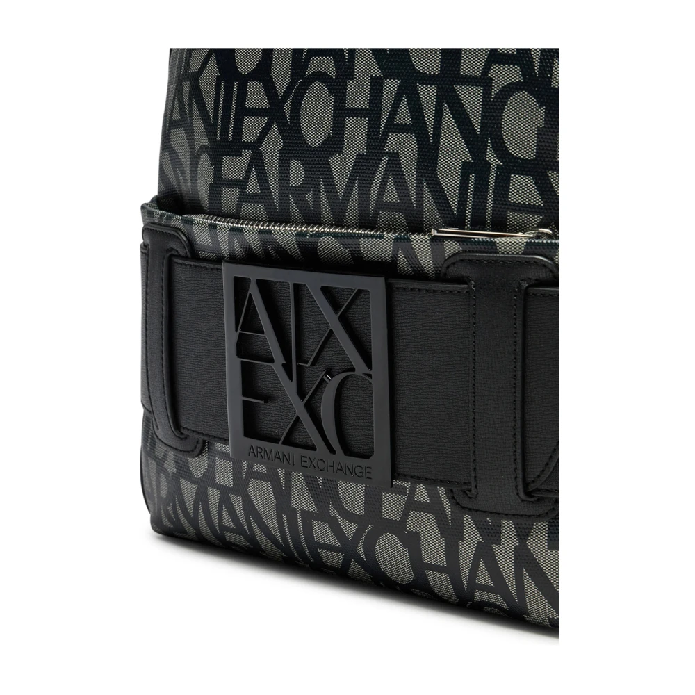 Armani Exchange Stijlvolle zwarte damesrugzak Black Dames