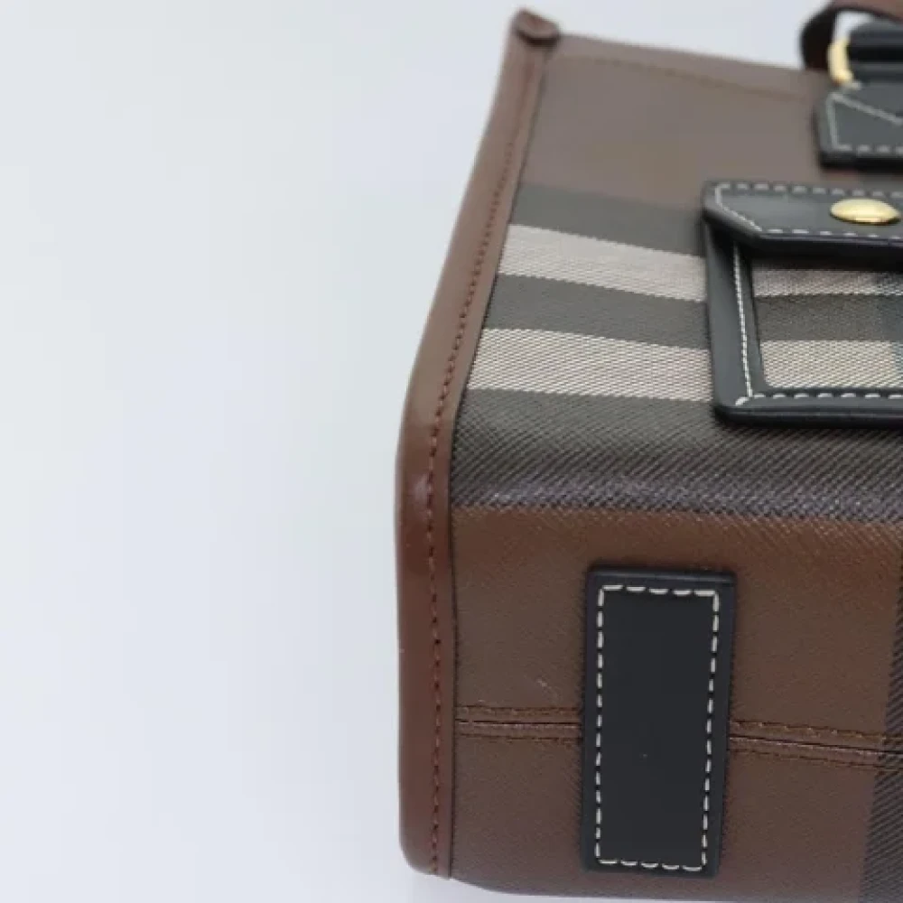 Burberry Vintage Pre-owned Leather handbags Brown Dames