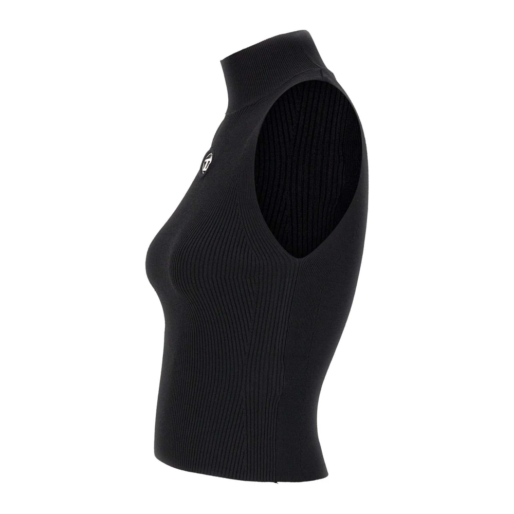 Diesel Zwarte Top Black Dames