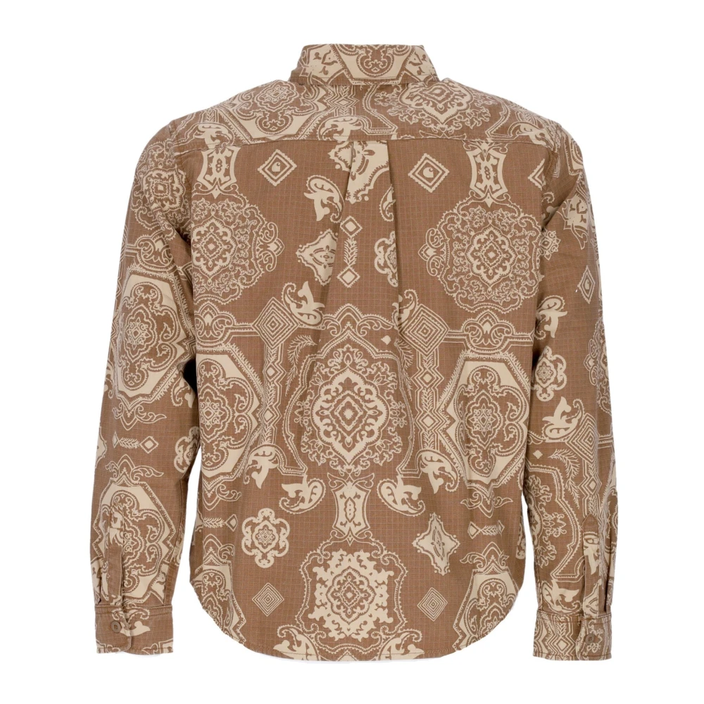 Carhartt WIP Barok Print Lange Mouwen Shirt Brown Dames