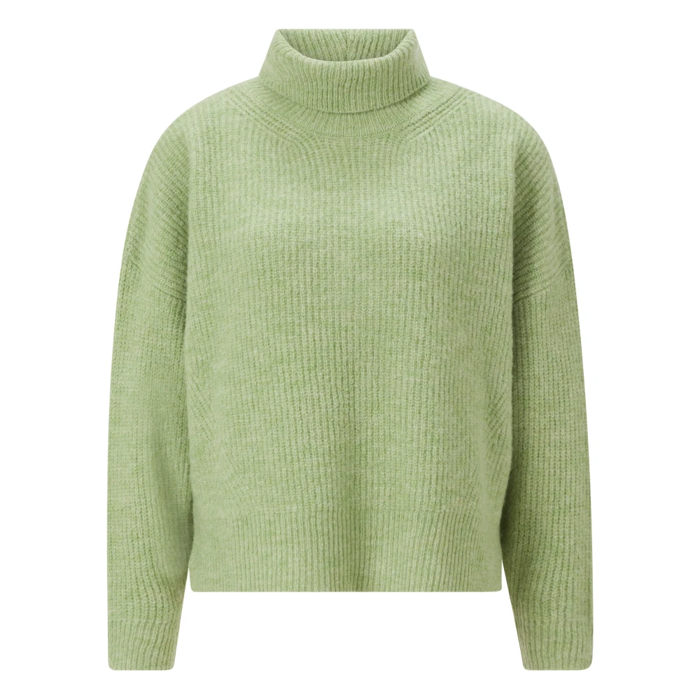Rich & Royal Stijlvolle Roll Neck Sweater Green Dames