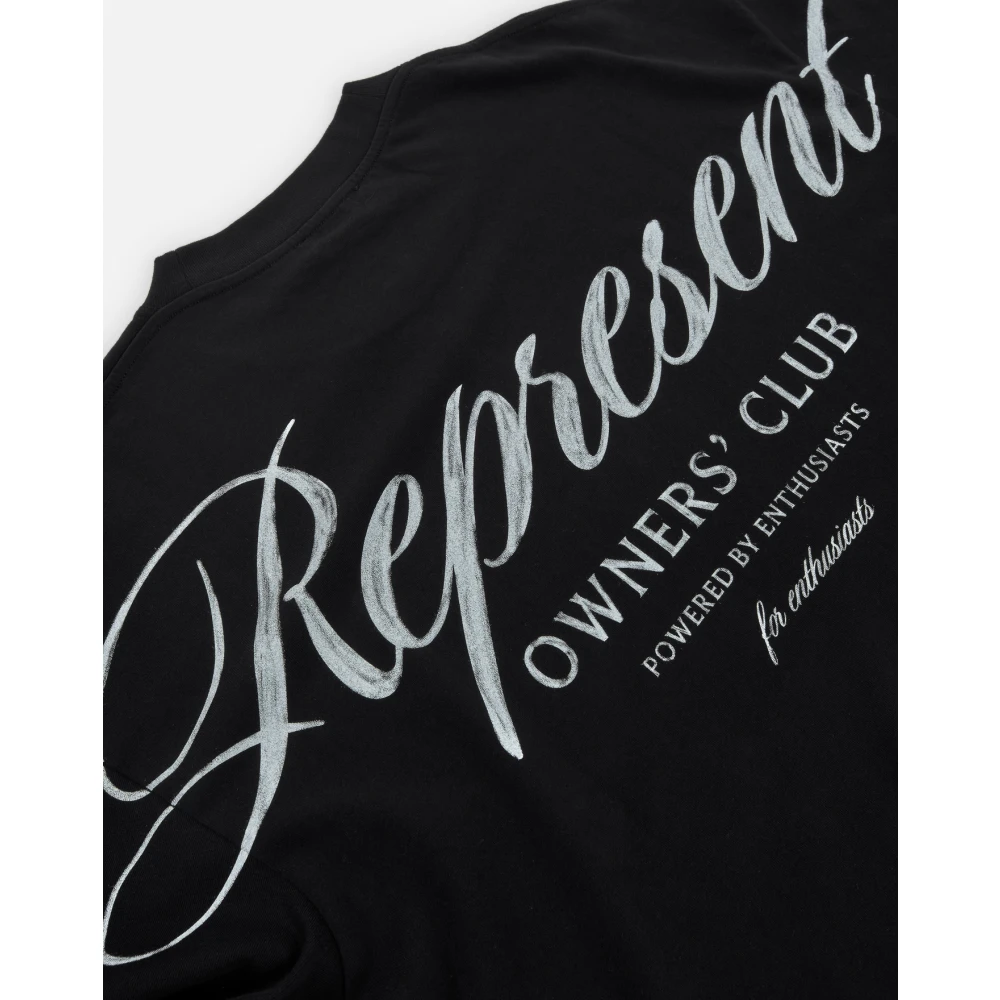 Represent Bedrukte Zwarte Tee Black Heren
