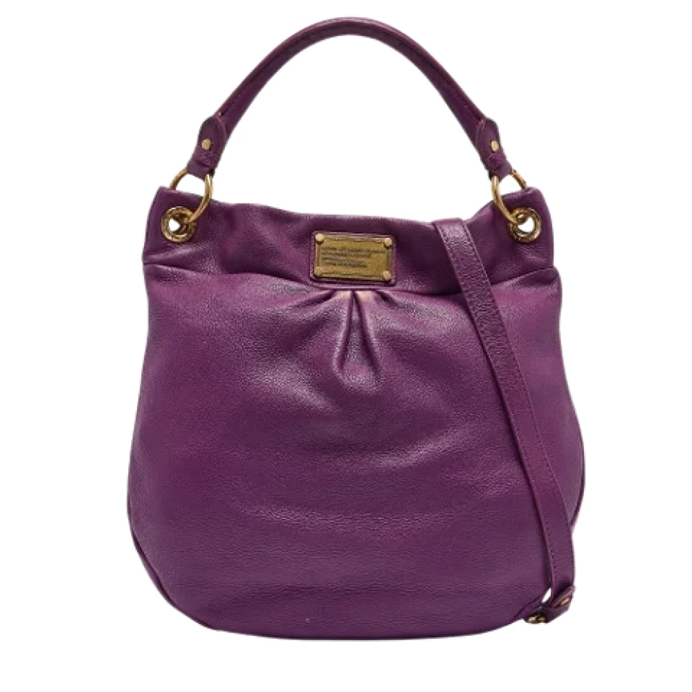 Marc Jacobs Pre-owned Leather handbags Purple Dames