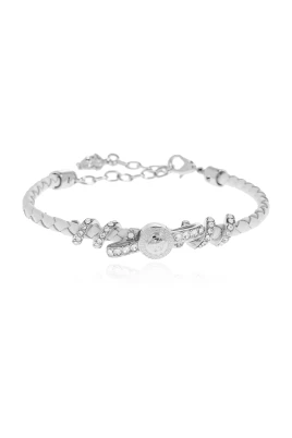 Medusa '95 Kristall Läderarmband