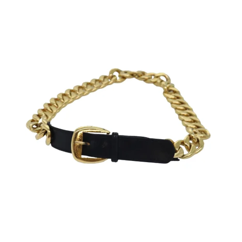 Chanel Vintage Pre-owned Metal belts Yellow Dames