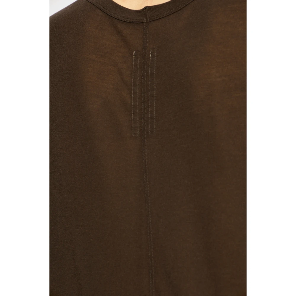 Rick Owens Level T Bruin T-Shirt Brown Heren
