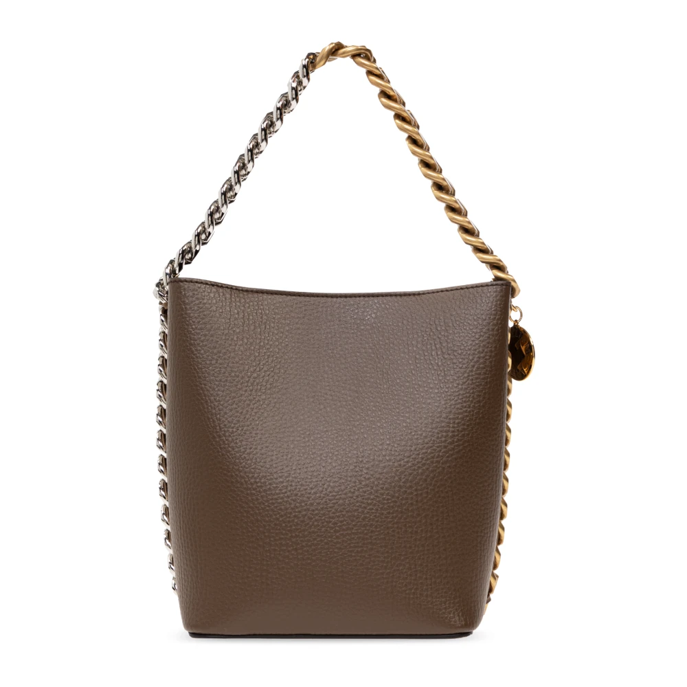 Stella Mccartney Frayme bucket-stijl schoudertas Brown Dames