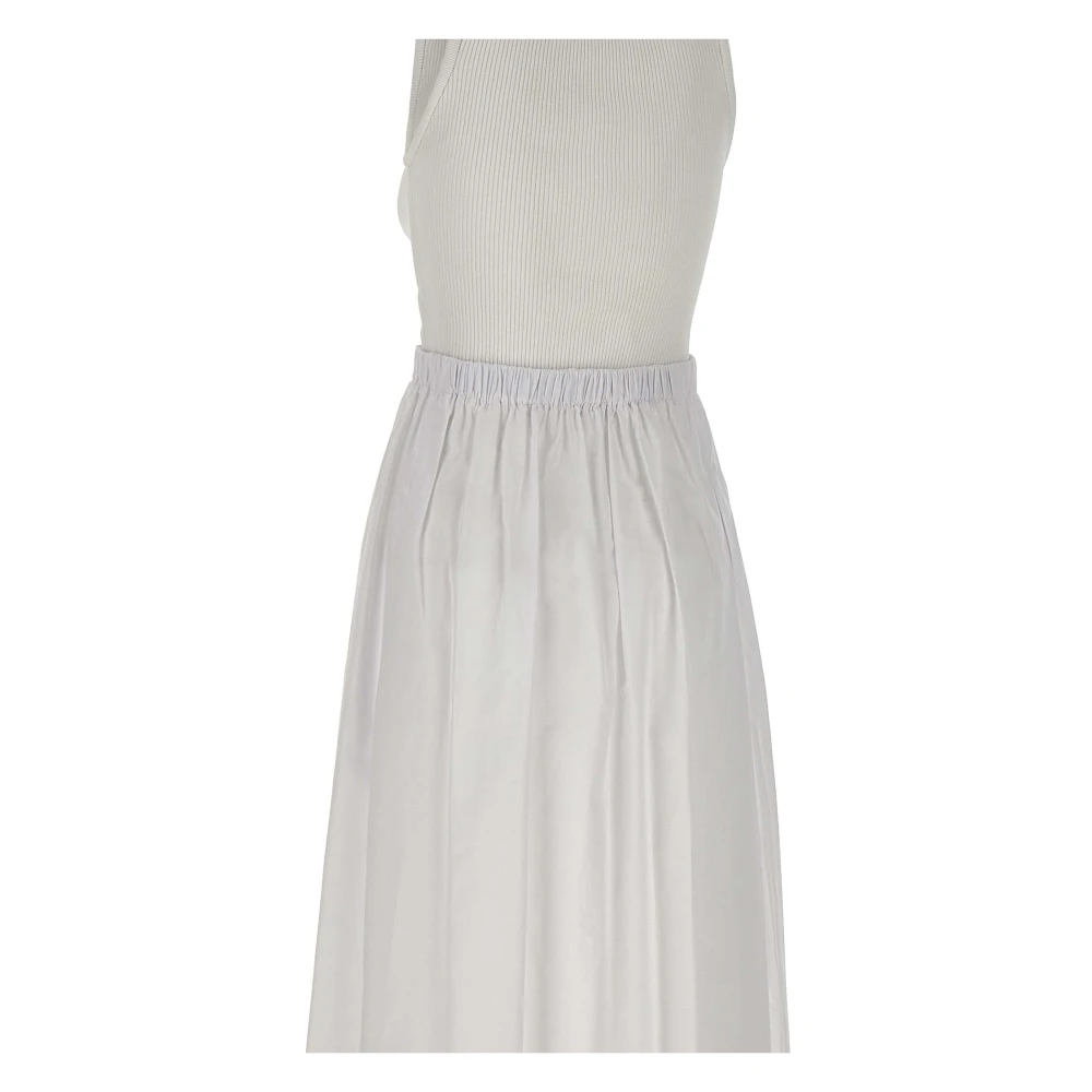 Iceberg Witte Katoenen Jurk Twee-in-Een Ontwerp White Dames