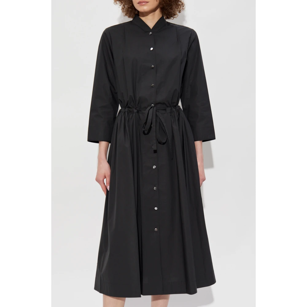 TORY BURCH Katoenen jurk met een losse pasvorm Black Dames