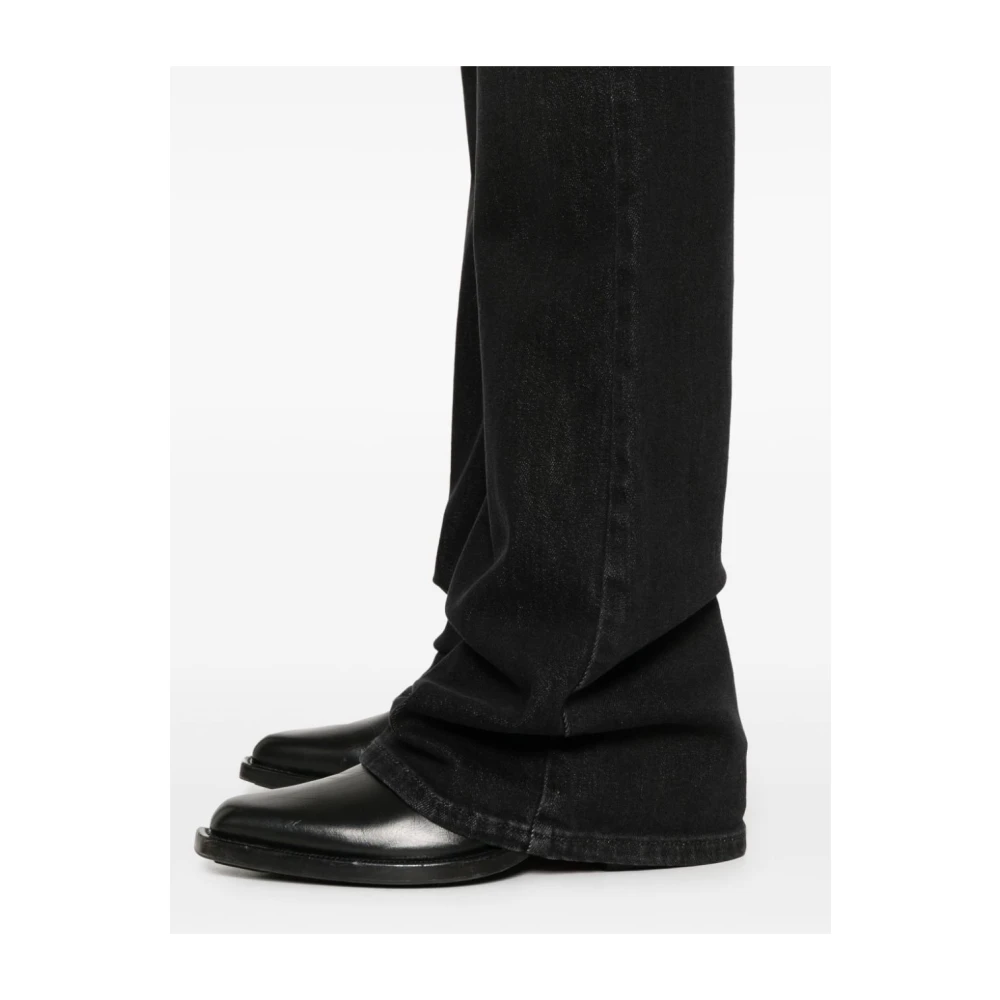 Emporio Armani Zwarte Flared Denim Jeans Black Dames