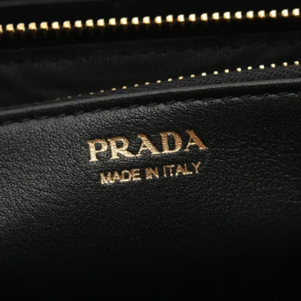 Prada Vintage Pre-owned Leather wallets Black Dames