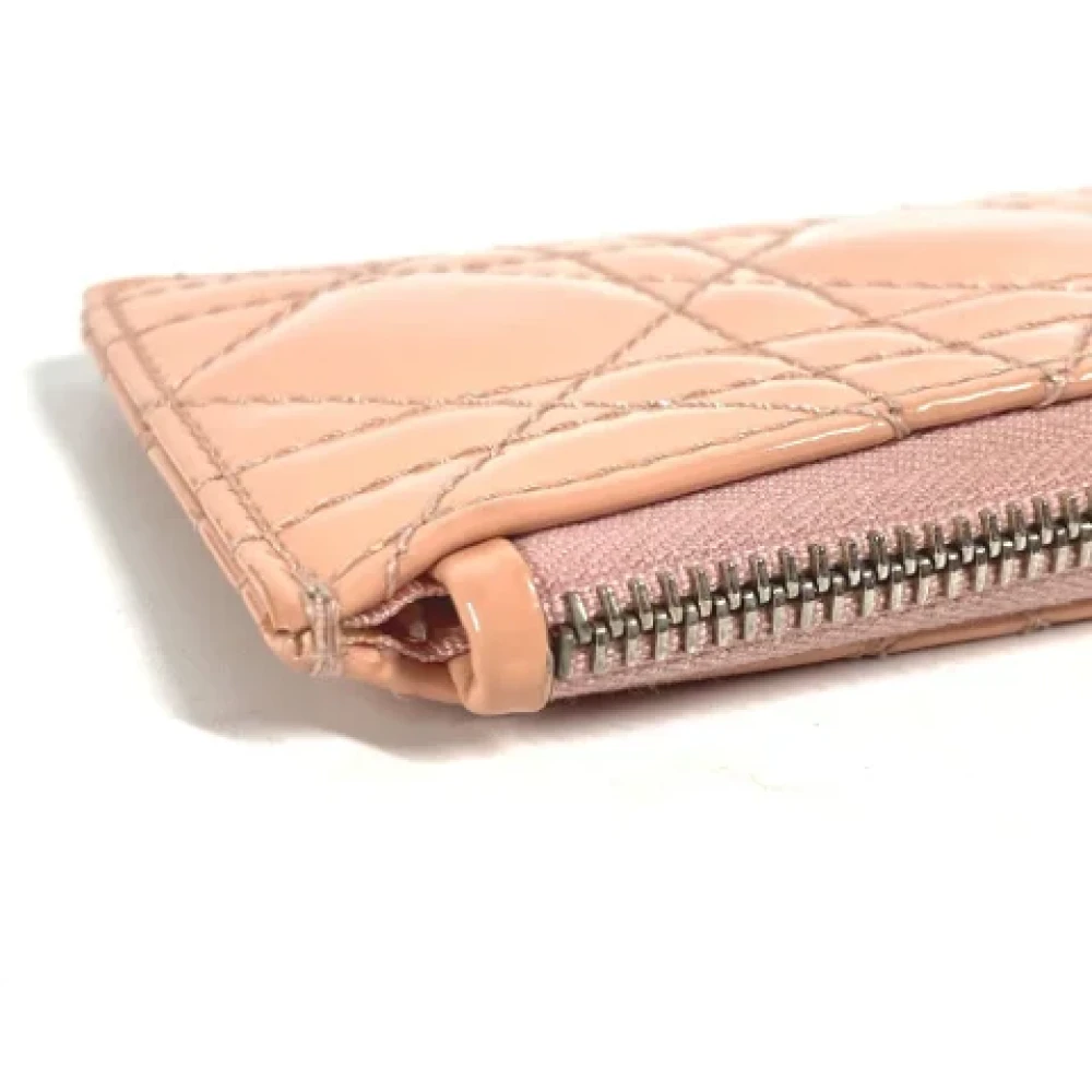 Dior Vintage Pre-owned Leather wallets Pink Dames