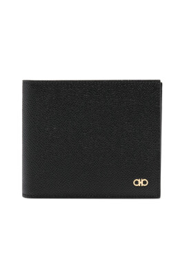 black-leather-bi-fold-cardholder-wallet