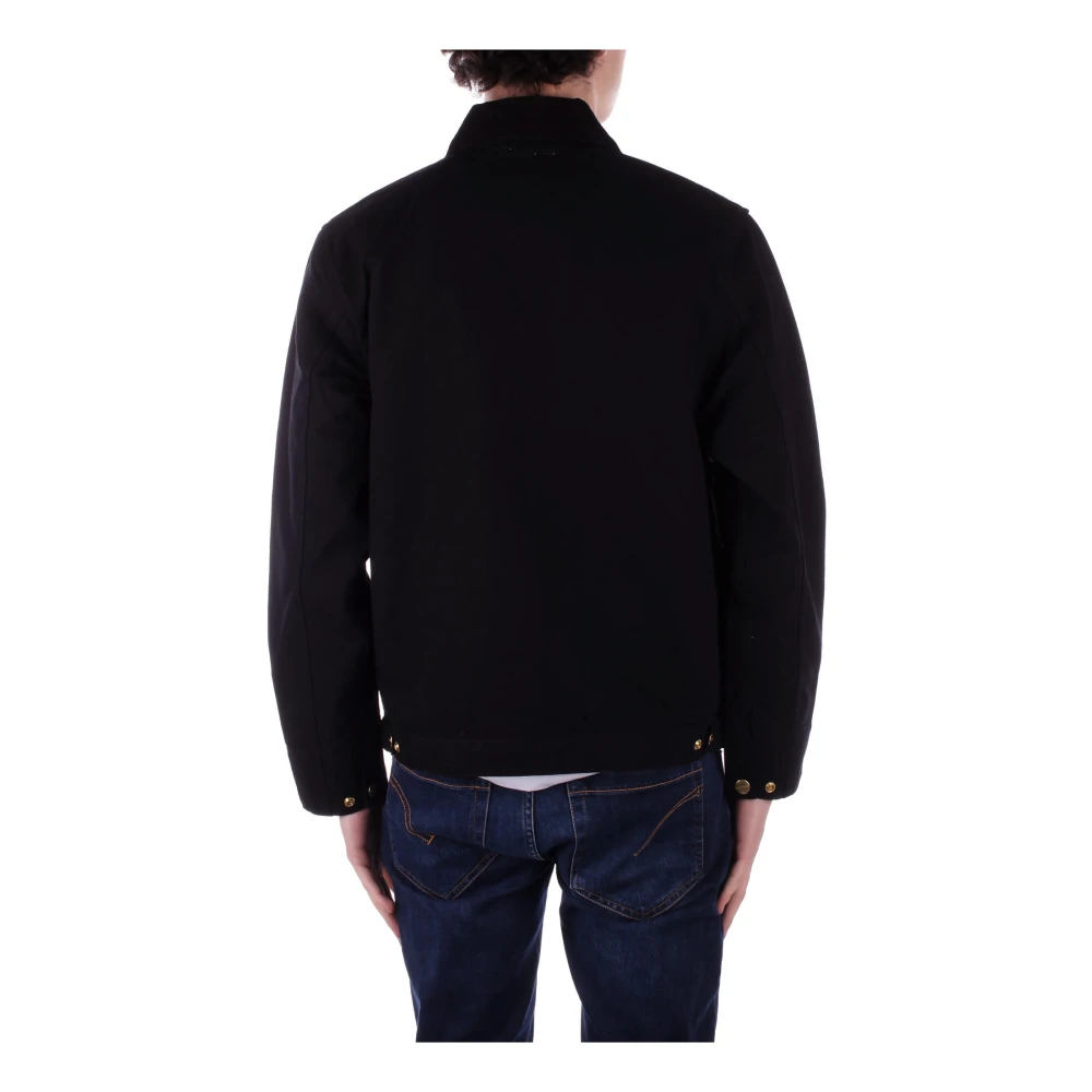 Carhartt WIP Voor Logo Ritsjas Biologisch Katoen Black Heren