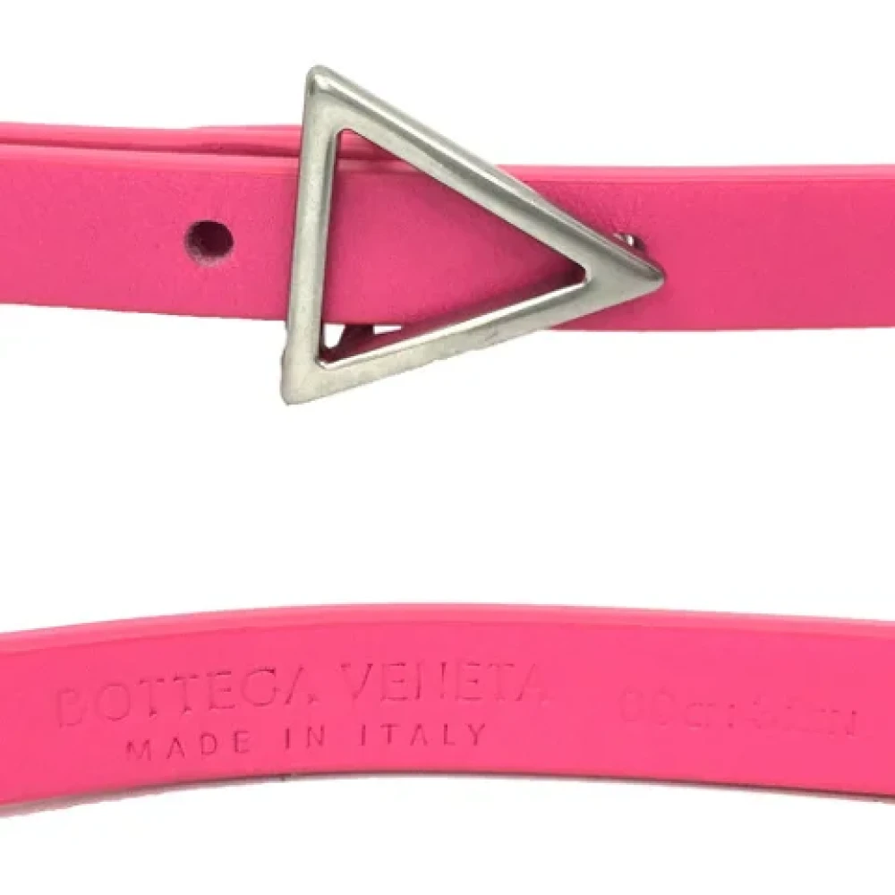 Bottega Veneta Vintage Pre-owned Leather belts Pink Dames