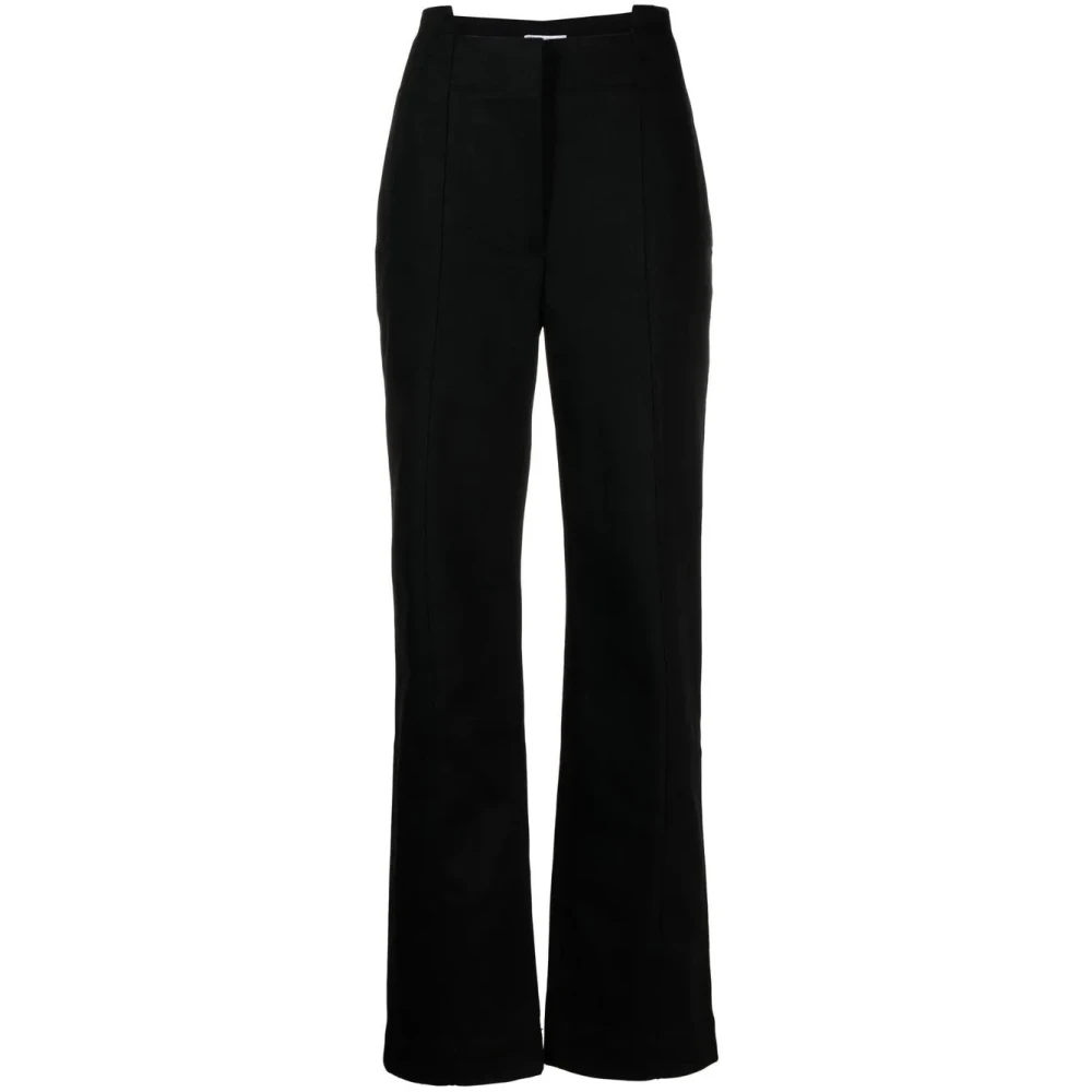 Jw Anderson Women's Black Wide Trousers, S, Panelled Trousers