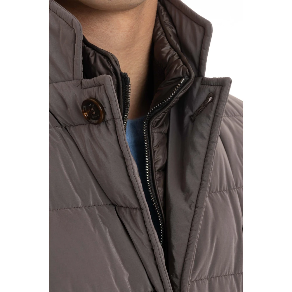 Moorer Gewatteerde Pufferjas Bruin Brown Heren