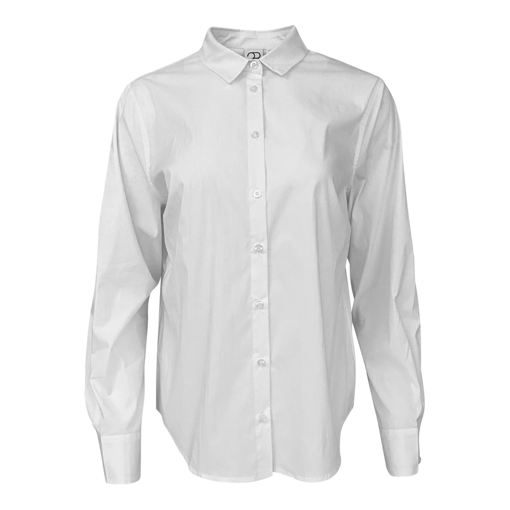 2-Biz Oversized geruite overhemd White Dames