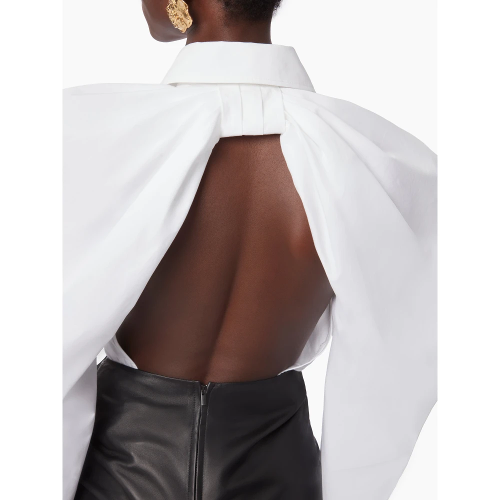 Nina Ricci Witte Haltertop met Strikdetail White Dames