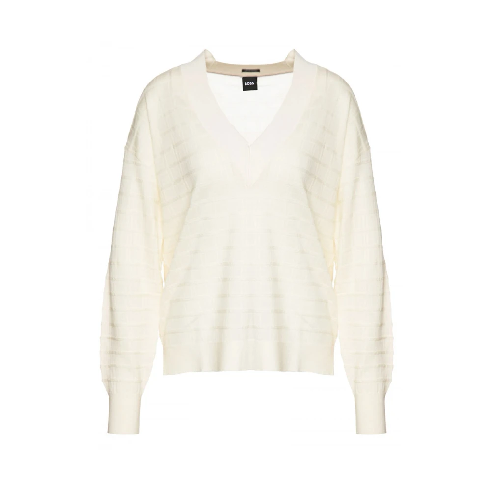 Hugo Boss Faminta Sweater White Dames