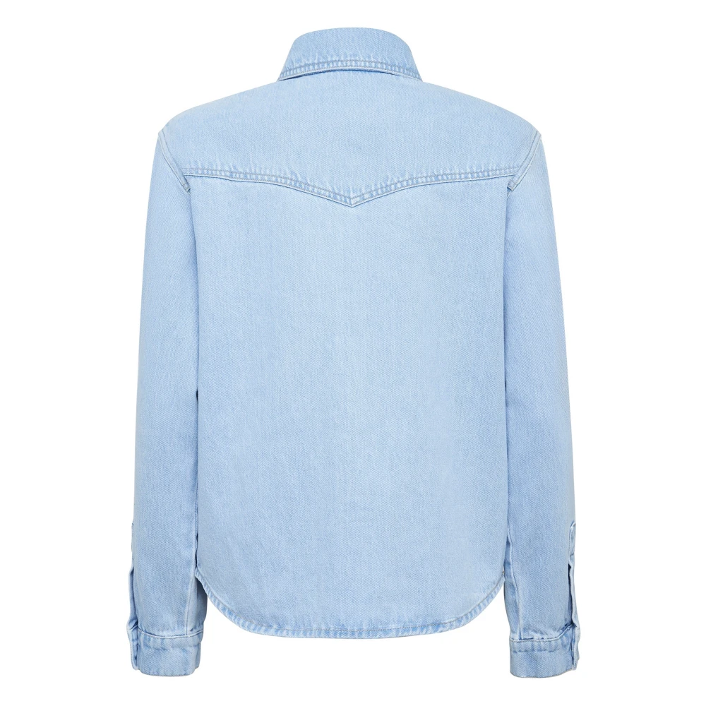 MVP wardrobe Zonsondergang Streep Overhemd Blue Dames
