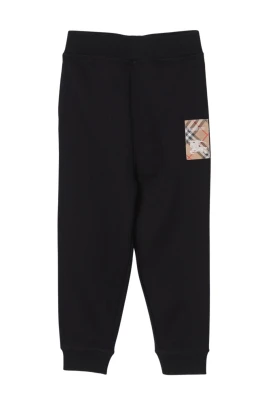 Stiliga barnjoggers med lapp