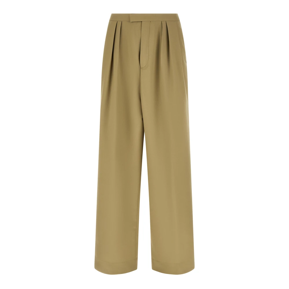 Dries Van Noten Men's Green Preaches Bis Pants