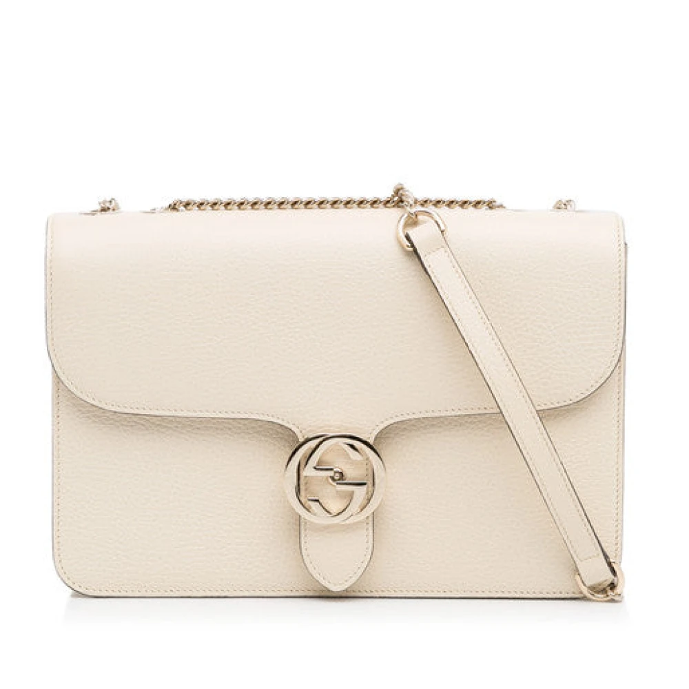 Gucci Interlocking GG Schoudertas White Dames