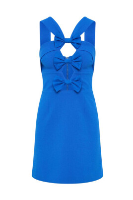 sophisticated-trapeze-dress-with-decorative-bow
