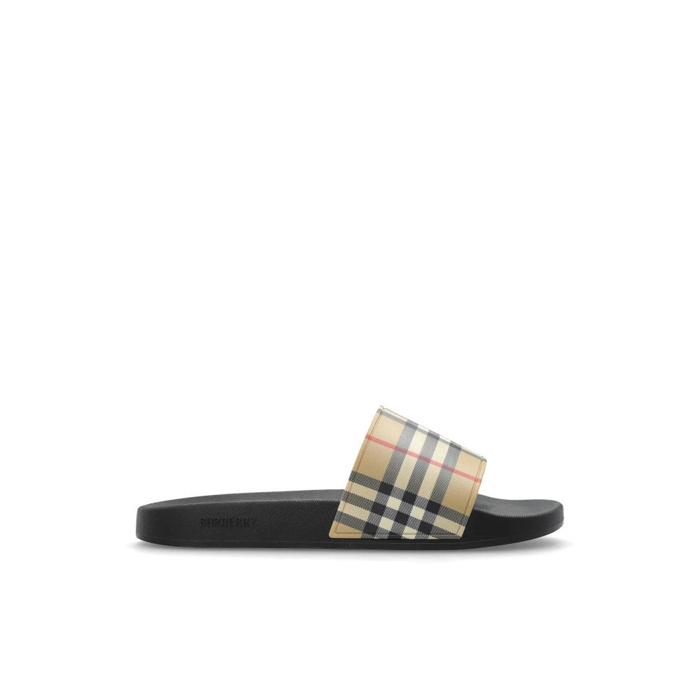 Burberry Furley Slides - Male - Sliders - Beige - 6 Uk - Shoes