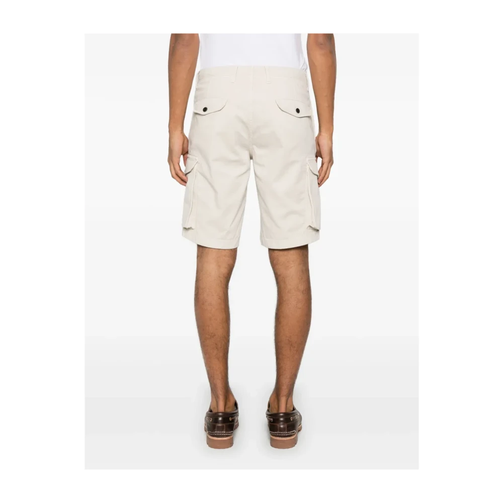 Incotex Cargo Bermuda Shorts Beige Heren