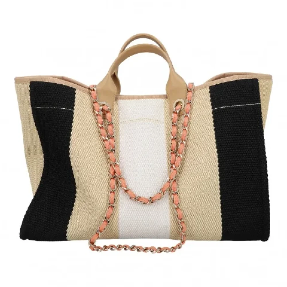 Chanel Vintage Pre-owned Raffia chanel-bags Beige Dames