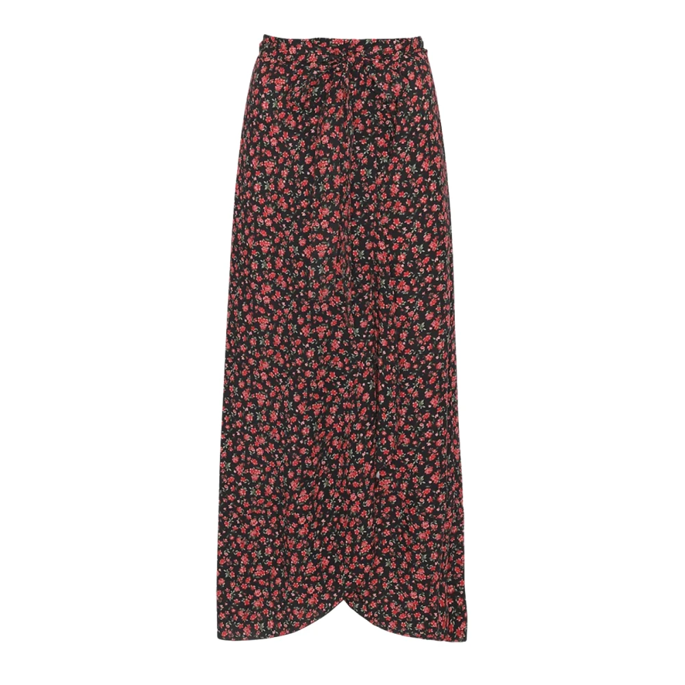 American Dreams Bloemen wikkelrok met ruches Multicolor Dames