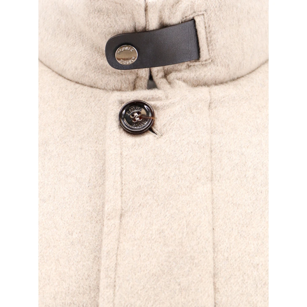 Moorer Luxe Beige Cashmere Jas Aw24 Beige Heren