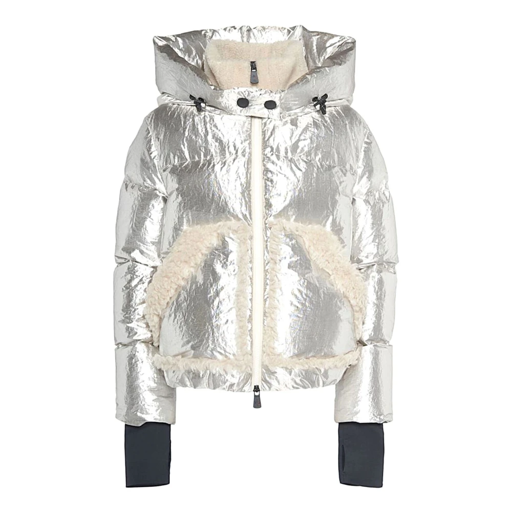 Moncler Gray Down Jackets, Female, Xs, Eulimene Giubbotto Jacket