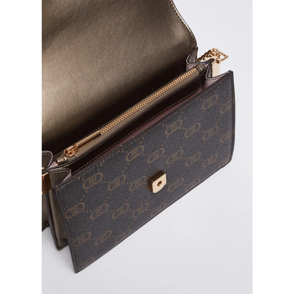 Liu Jo Logo Charm Schoudertas Brown Dames